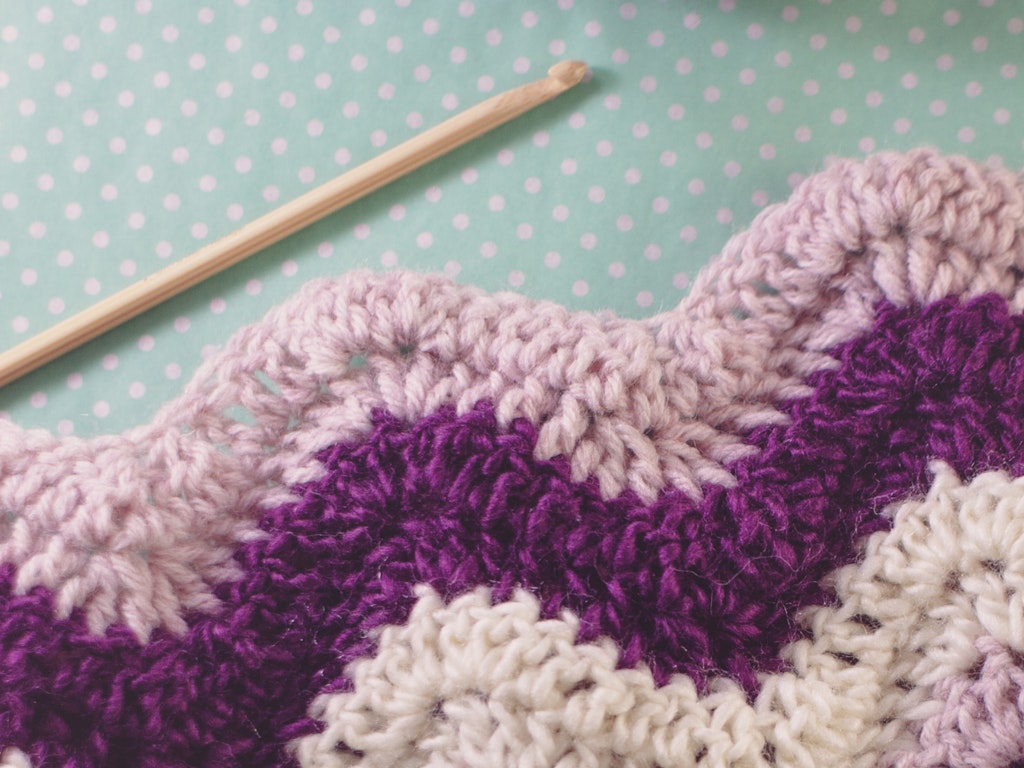 How to Crochet a Chevron Blanket